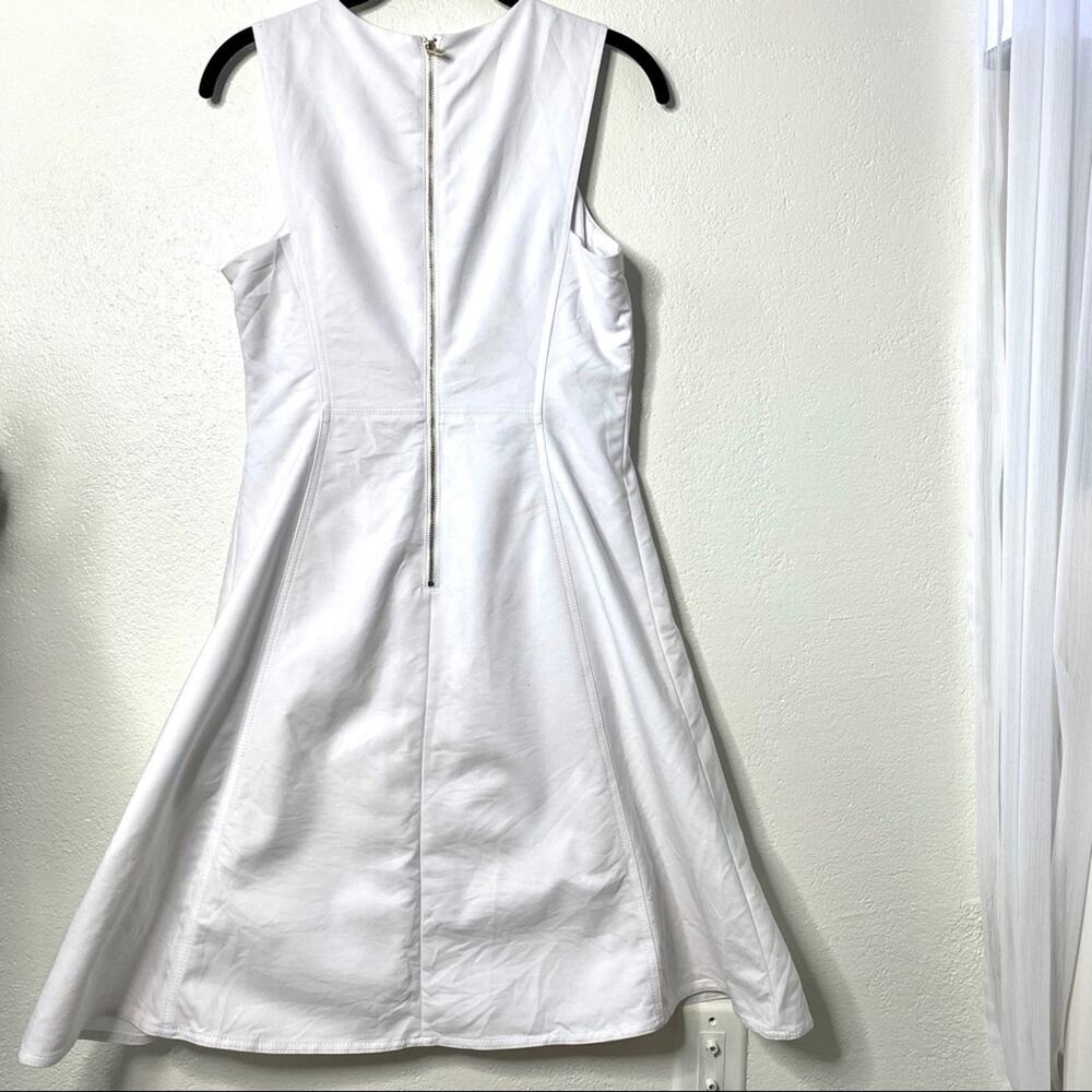 Calvin Klein White Fit and Flare Dress Size 4 - Picture 8 of 8
